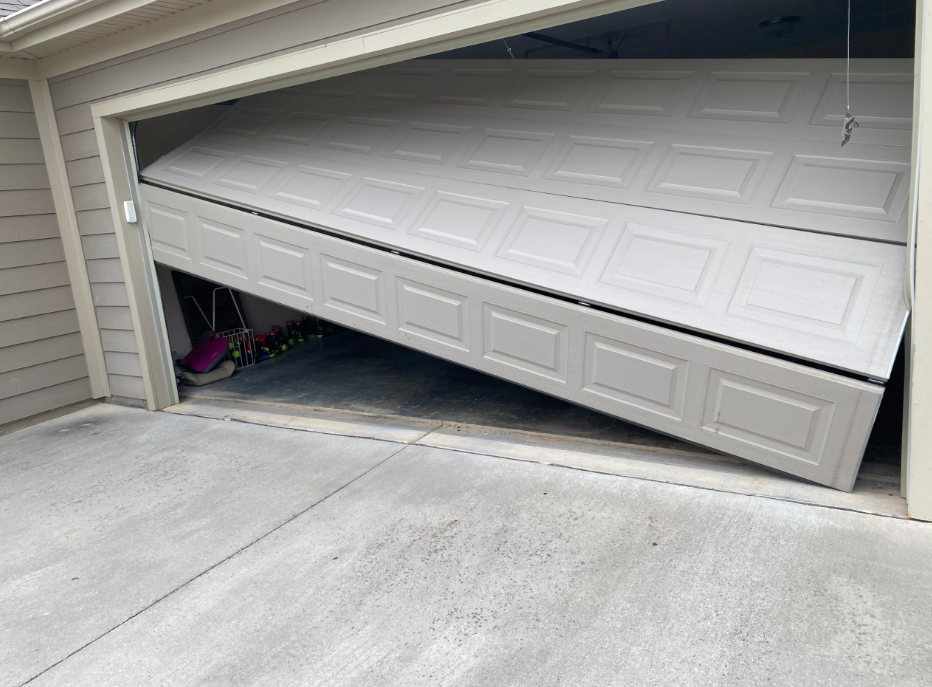Off-Track Garage Door Realignment