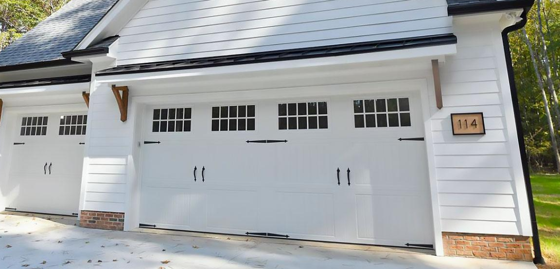 Garage door newly replace.